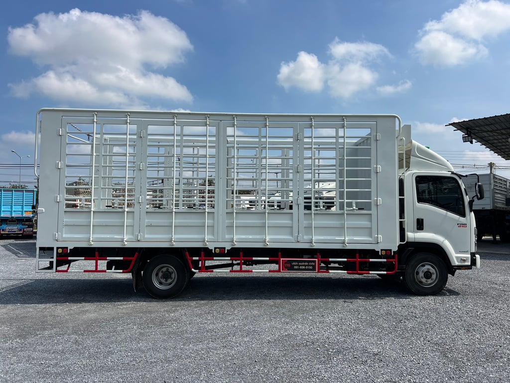 ISUZU FRR 210 HP ปี66 ไมล์ 27,000 KM. #6ล้อคอกเหล็กแผงสูง เปิดได้รอบด้าน #LEK 1072 ISUZU FRR 210 HP ปี66 ไมล์ 27,000 KM. #6ล้อคอกเหล็กแผงสูง เปิดได้รอบด้าน #LEK 1072