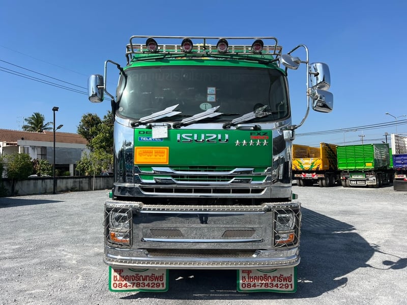 ISUZU FXZ 360 ปี 66 ไมล์ 216,000  KM. # พ่วงแม่ลูก ดั้มเกษตร #Lek1119-1120 