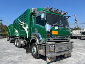 ISUZU FXZ 360 ปี 66 ไมล์ 216,000  KM. # พ่วงแม่ลูก ดั้มเกษตร #Lek1119-1120 