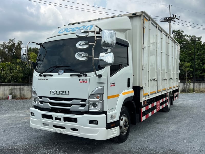  ISUZU FRR 210 HP ปี 2567 ไมล์ 15,570 กม. #6ล้อ ตู้10 บาน #LEK N43