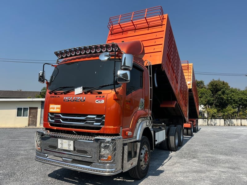 ISUZU FXZ 360 ปี 66 ไมล์ 189,000 km. #แม่–ลูกพ่วงดั้ม ## Lek1044-1045 ISUZU FXZ 360 ปี 66 ไมล์ 189,000 km. #แม่–ลูกพ่วงดั้ม ## Lek1044-1045
