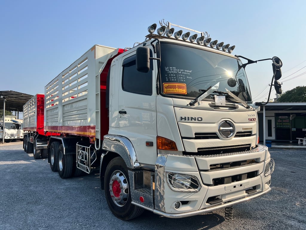 HINO FM2P 380HP  ปี66 ไมล์น้อย 64,500km. #10ล้อพ่วง #LEK532,533
