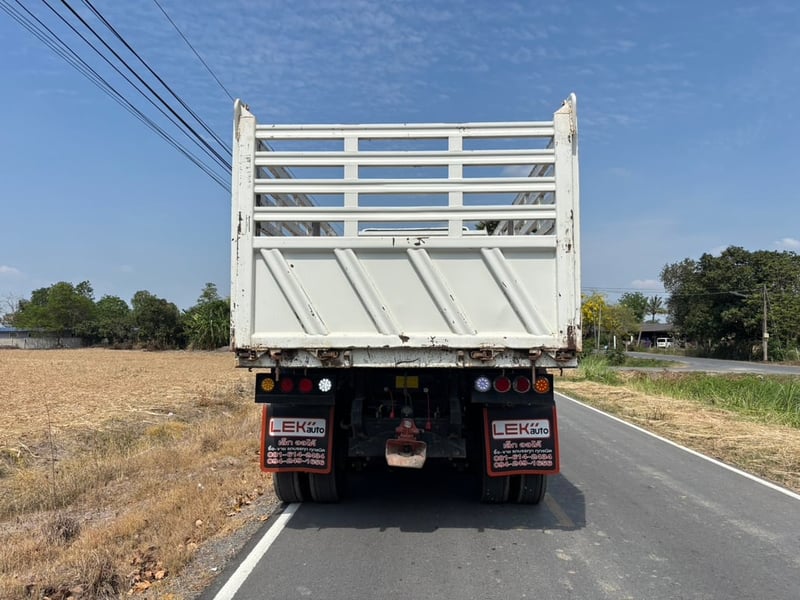 HINO FM1A วิคเตอร์ 344HP ปี 66 ไมล์ 201,404 KM. #กระบะดั้มสามมิตร SMM มีระบบลากพ่วง #LEK1002