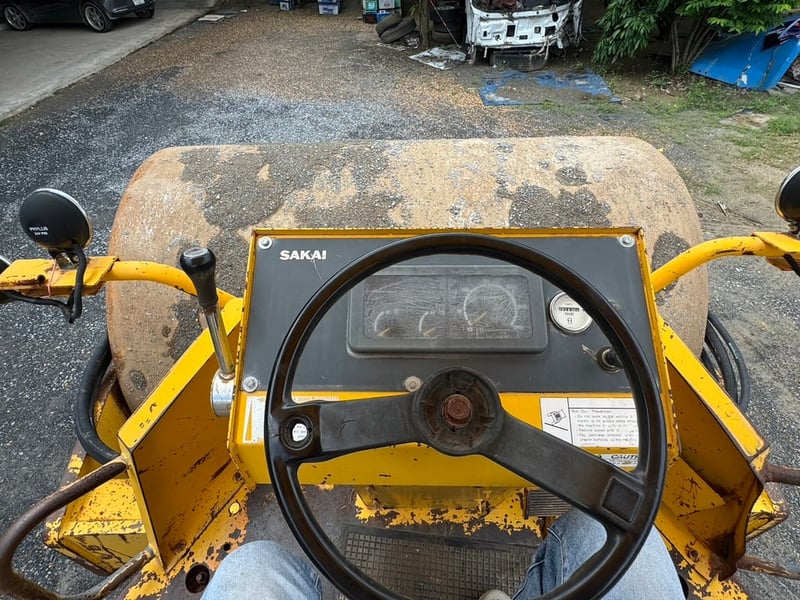 SAKAI SV510 10ตัน2เพลา เครื่องอีซูซุ6bg pm283ชม. #รถบด ล้อเรียบ