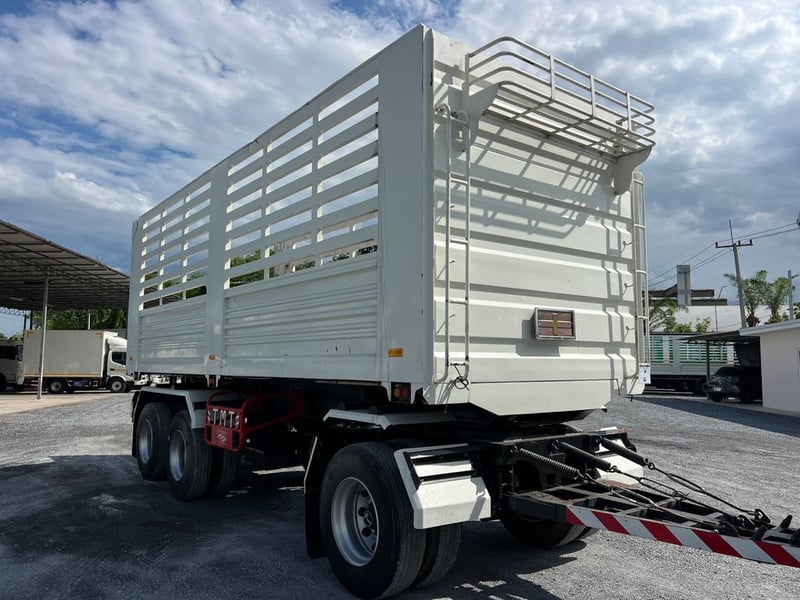  Hino FM1A 344 HP ปี 66 ไมล์น้อย 102,000 KM. #แม่ลูกดั้มพ์เกษตร กระบะเหล็กอู่ไทยมาวิน #LEK1272-1273