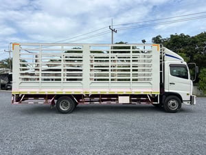 HINO FC9J 210 ปี63 ไมล์ 360,000 km. #กระบะเหล็ก 6.60ม. เปิดข้างได้1ข้าง #LEK794