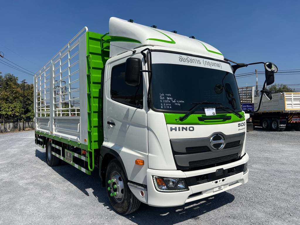 HINO FC9J 175 HP ปี 65 ไมล์ 11,700 กม. #6ล้อล่องกระบะเหล็ก #LEK1106