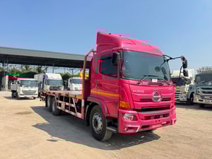 HINO VICTOR FG8J | 240 HP | ปี 2567 ไมล์แท้ 30,534 กม.  #กระบะพื้นเรียบ ยาว 7.80 เมตร #LEK 1140