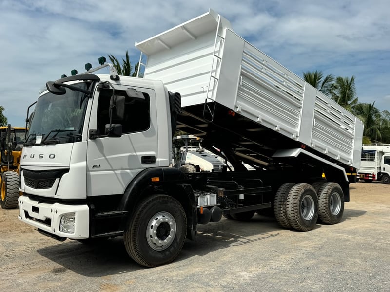 FUSO FJ280HP ปี65 ไมล์น้อย 59,939 km. #10ล้อกระบะดั้มสามมิตร #Lek 418 