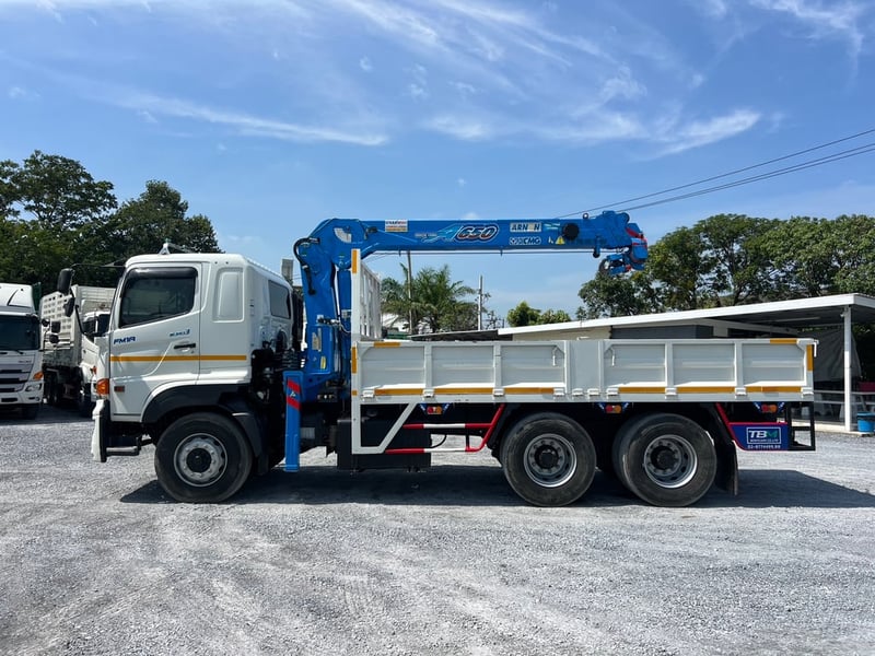 ็HINO FM1A 344 แรงม้า ปี 66 ไมล์แท้แค่ 13,000 KM. #10ล้อเครน XCMG 6.5 ตัน (4 ปลอก 3 ชัก) #LEK1058 