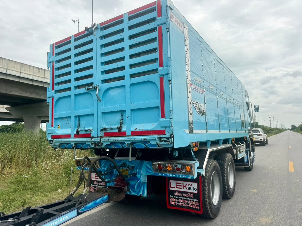 ISUZU FXZ 360HP ไมล์ 56,449km. #10ล้อพ่วงดิน กระบะดั้มอลูมิเนียม อู่ ST #