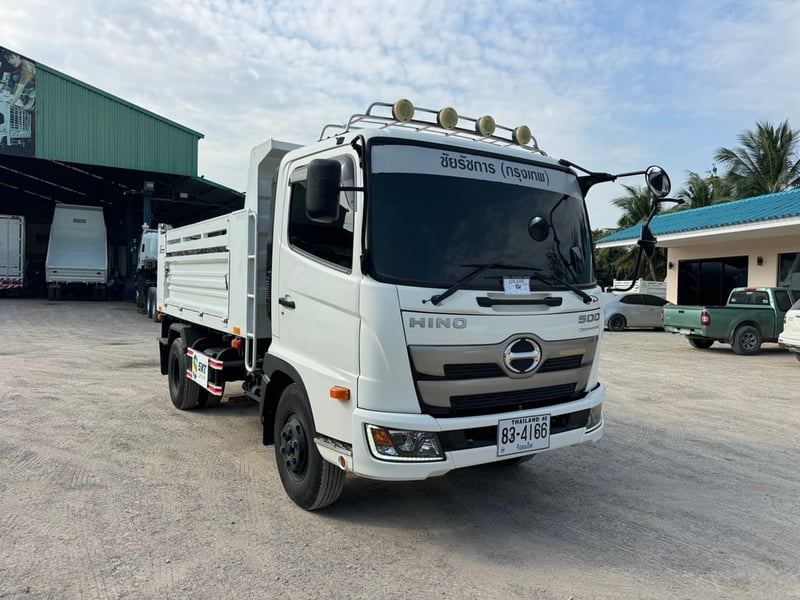  HINO DOMINATOR FC9J 175 แรง ปี66 ไมล์ 37,115 กม. # กระบะดั้ม SKT รั้ว 2 เส้น #LEK1160