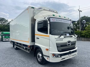 HINO FC9J 210 HP ปี 66 ไมล์แค่ 974 Km.  #รถตู้เย็นสแตนเลส ยาว 6.60 ม.#LEK 881