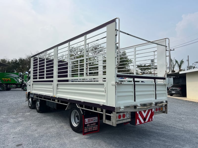 HINO FC9J 210 แรงม้า ปี 2566 ไมล์ 275,000 กม. #8ล้อ กระบะเหล็กเปิดข้าง  ยาว 6.60 เมตร #Lek980 