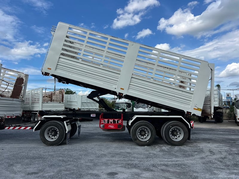  Hino FM1A 344 HP ปี 66 ไมล์น้อย 102,000 KM. #แม่ลูกดั้มพ์เกษตร กระบะเหล็กอู่ไทยมาวิน #LEK1272-1273