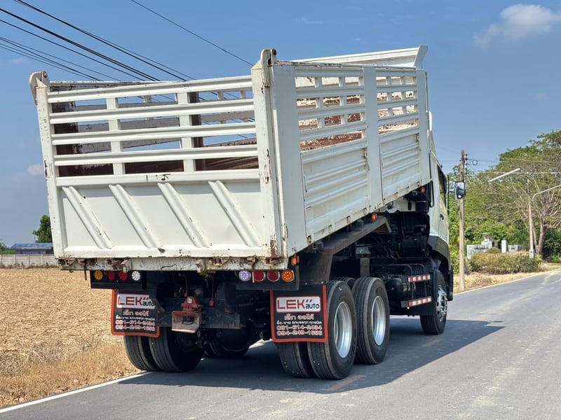 HINO FM1A วิคเตอร์ 344HP ปี 66 ไมล์ 201,404 KM. #กระบะดั้มสามมิตร SMM มีระบบลากพ่วง #LEK1002