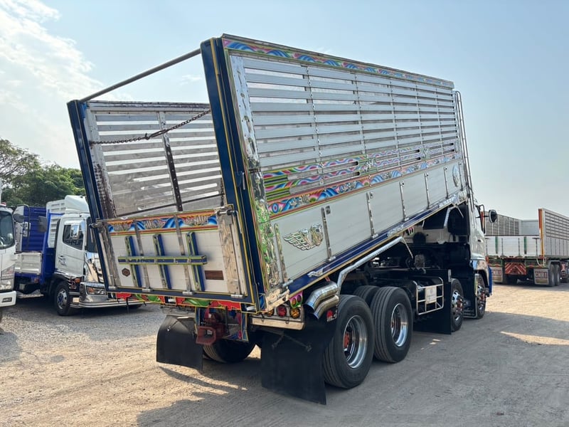 HINO GY2P 380HP ปี60 ไมล์ 686,000 km. #12ล้อ กระบะดั้มอลูมิเนียมพื้นเหล็ก #Lek1096
