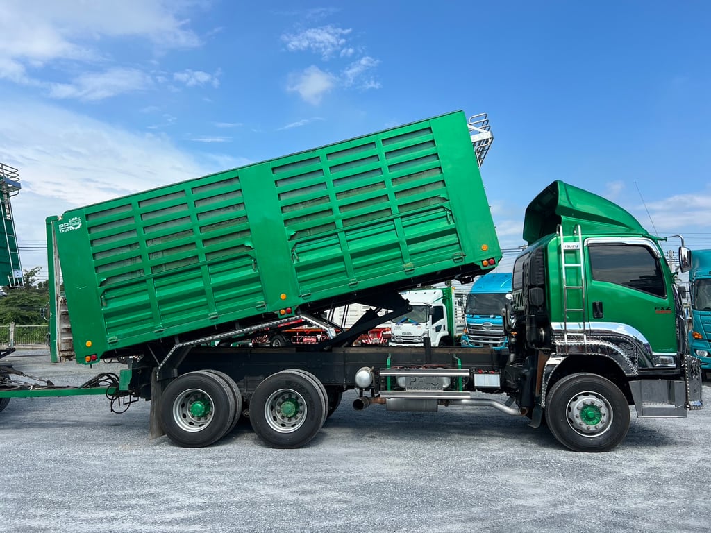 lSUZU FXZ 360 หน้า GIGA ปี 66 เลขไมล์เพียง 306,000 KM #กระบะดั้ม PP TRUCK กระบะเหล็กกึ่งเกษตร #LEK951-952 