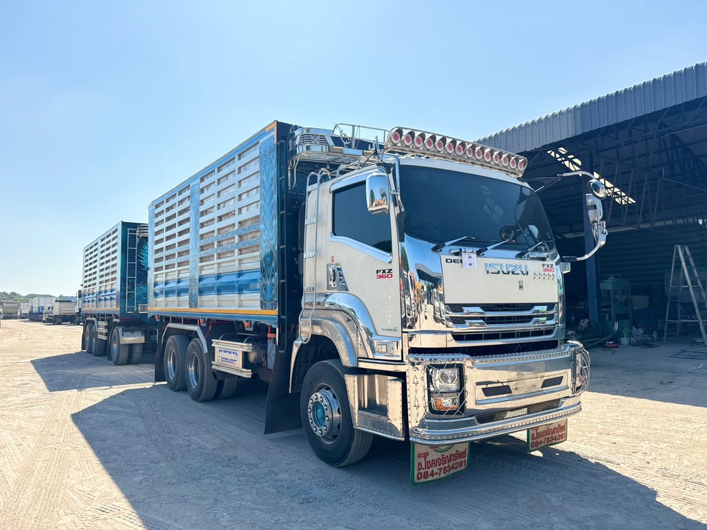 ISUZU FXZ 360 HP ปี 66 ไมล์ 168,000 KM. #พ่วงแม่ลูก ดั้มเกษตร #Lek1117-1118