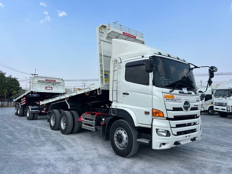 HINO 380 Fm2p ปี66 ไมล์ 148,800km. #แม่+ลูกพื้นเรียบดั้ม #LEK 1153-1154 HINO 380 Fm2p ปี66 ไมล์ 148,800km. #แม่+ลูกพื้นเรียบดั้ม #LEK 1153-1154