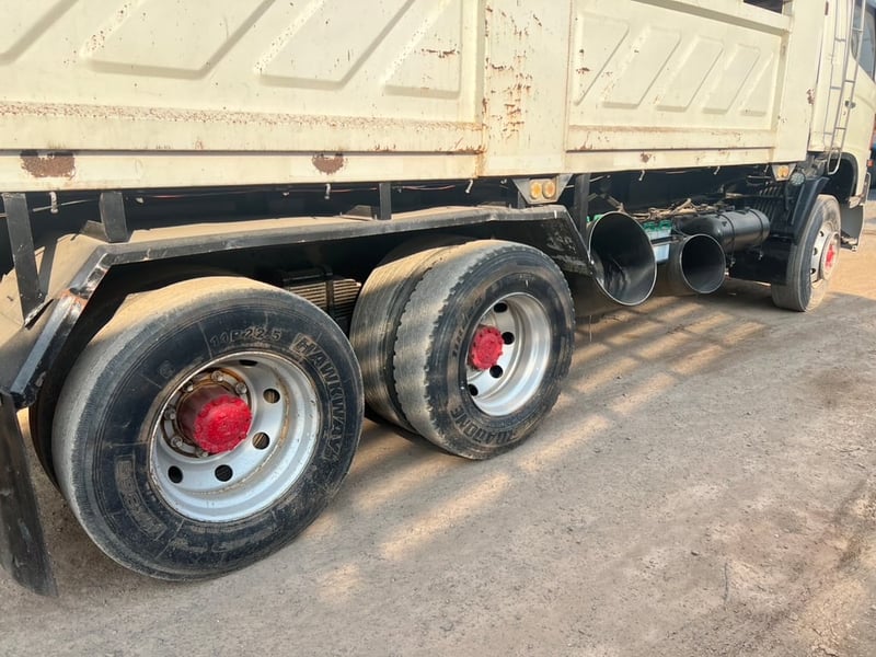 HINO MEGA FM1A 344 HP ปี 55 ไมล์ 423,000 km. #กระบะดั้มคอกสูง #LEK888