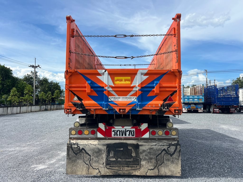 HINO FM1A 344HP ปี66 ไมล์ 287,400 KM. #รถพ่วงกระบะดั้มเกษตร 6 ไม้  #LEK941,942 