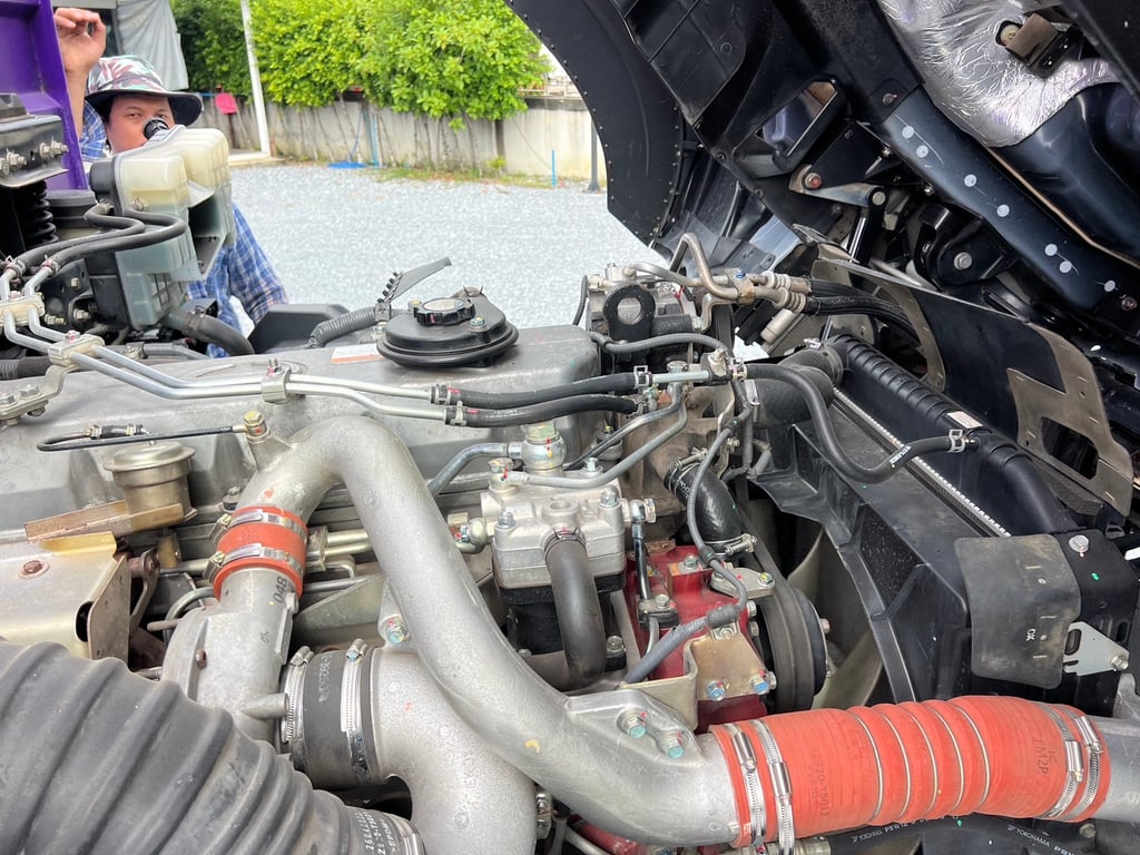HINO FM2P 380HP ปี65 ไมล์ 188,000 KM. #10ล้อพ่วงกระบะเหล็กดั้มเกษตร #LEK568,569