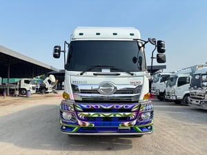 HINO GY2P 380HP ปี60 ไมล์ 686,000 km. #12ล้อ กระบะดั้มอลูมิเนียมพื้นเหล็ก #Lek1096