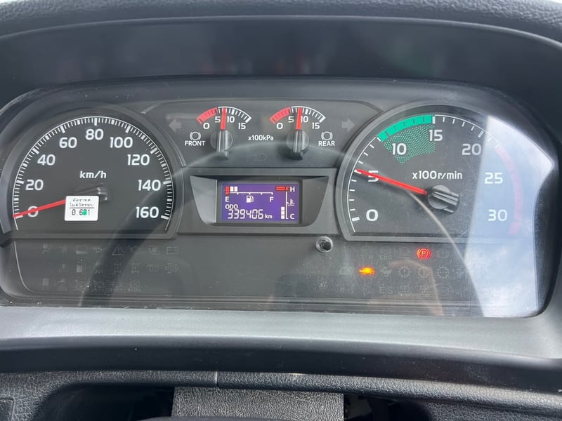 HINO FM1A 344HP ปี 64 ไมล์ 339,000 km. #12 ล้อพื้นเรียบ แม่ลูก พ่วง 2 คาน อู่ซุ่นชัย #LEK 972,973