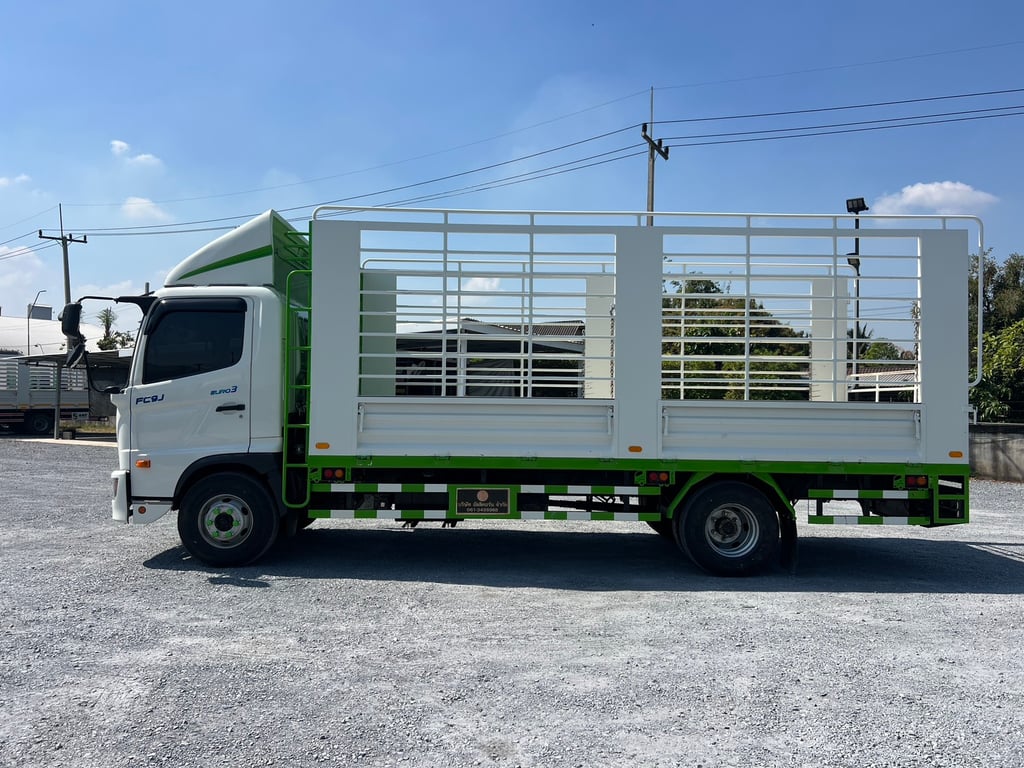 HINO FC9J 175 HP ปี 65 ไมล์ 11,700 กม. #6ล้อล่องกระบะเหล็ก #LEK1106