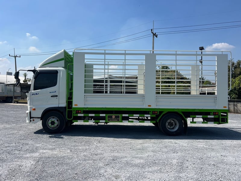 HINO FC9J 175 HP ปี 65 ไมล์ 11,700 กม. #6ล้อล่องกระบะเหล็ก #LEK1106