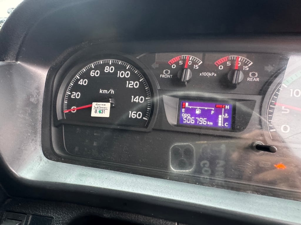 ็HINO FL8J 260HP ปี 64 ไมล์ 506,000 km. #10ล้อล่อง กระบะพนัส panus #LEK921