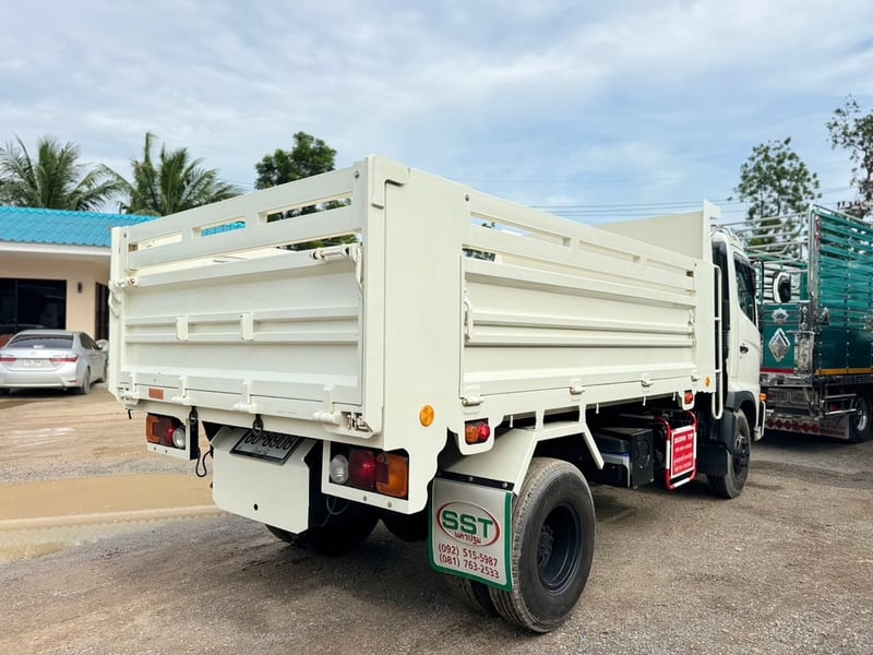 HINO FC9J 210 HP ปี66 (พฤศจิกายน) ไมล์ 3,770 KM. #กระบะดั้ม SST 4 เมตร #LEK 983 
