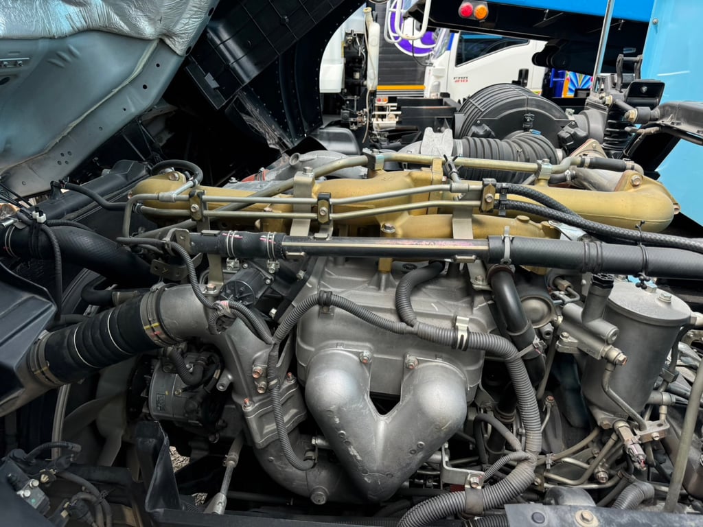 ISUZU FXZ 360HP ไมล์ 56,449km. #10ล้อพ่วงดิน กระบะดั้มอลูมิเนียม อู่ ST #