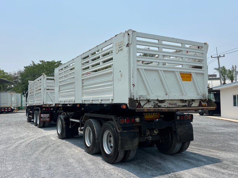 HINO FM1A 344HP แม่ปี 65 ลูกพ่วงสามมิตร ปี 2566 ไมล์ 201,404 KM. #แม่ลูก-กระบะดั้มสามมิตร SMM #LEK1002 ,719 