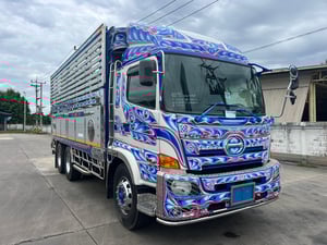 HINO FL8J 260HP เพลาเดียว ปี59 ไมล์87,000km. #ล่องกระบะมีเนียม#LEK400