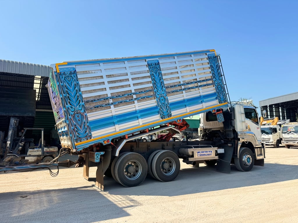 ISUZU FXZ 360 HP ปี 66 ไมล์ 168,000 KM. #พ่วงแม่ลูก ดั้มเกษตร #Lek1117-1118