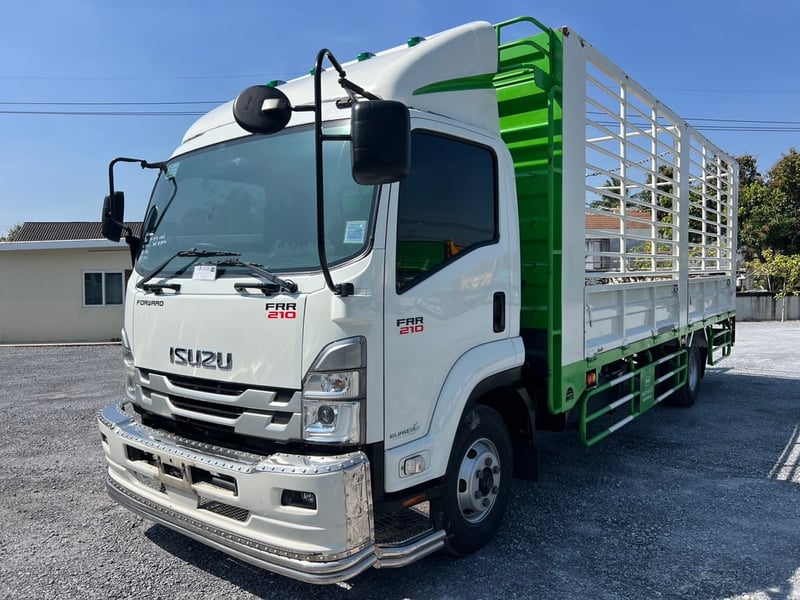 ISUZU FRR 210 HP ปี 66 ไมล์ 321,816  KM. #6ล้อล่องกระบะเหล็ก #LEK1125