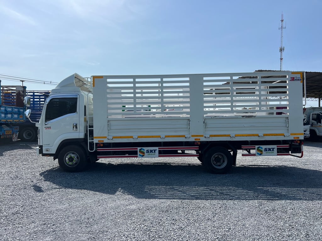 ISUZU FRR 210HP ปี66 ไมล์ 131,412  KM. #กระบะเหล็ก SKT ยาว 6.00 ม. สูง1.90 ม.#LEK 903
