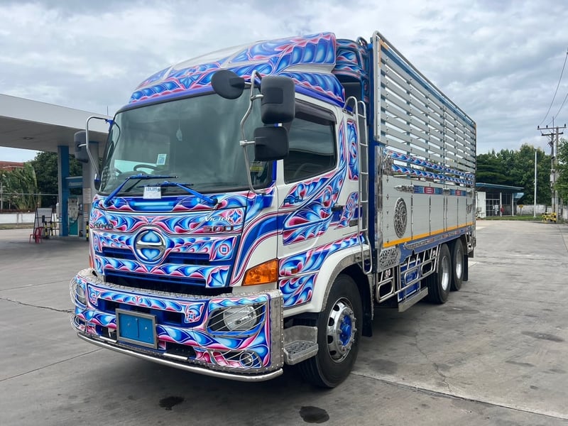 HINO FL8J 260HP เพลาเดียว ปี59 ไมล์87,000km. #ล่องกระบะมีเนียม#LEK400