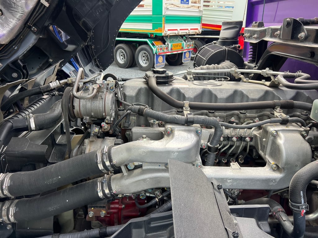 HINO FM2P 380HP ปี65 ไมล์ 188,000 KM. #10ล้อพ่วงกระบะเหล็กดั้มเกษตร #LEK568,569