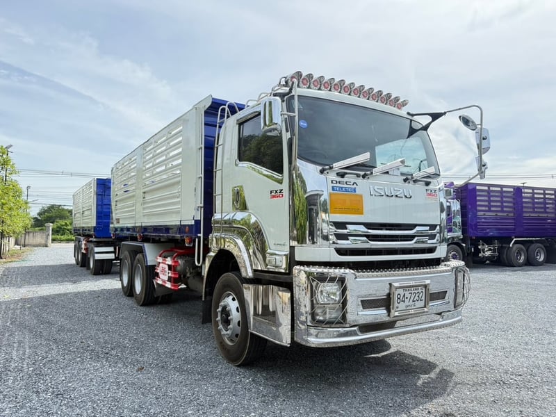 ISUZU FXZ 360HP  ปี65 ไมล์ 264,000km. #10ล้อพ่วงดินกระบะเวียงชัย #LEK 814-787 