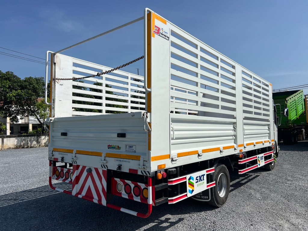 ISUZU FRR 210HP ปี66 ไมล์ 131,412  KM. #กระบะเหล็ก SKT ยาว 6.00 ม. สูง1.90 ม.#LEK 903