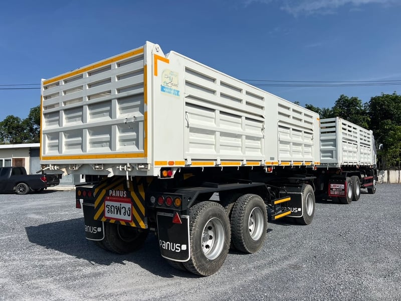 ISUZU FXZ 360 HP ปี 65 ไมล์ 88,105 KM.  #แม่ลูกพ่วงกระบะดั้มพนัส (Panus)#LEK 854-643