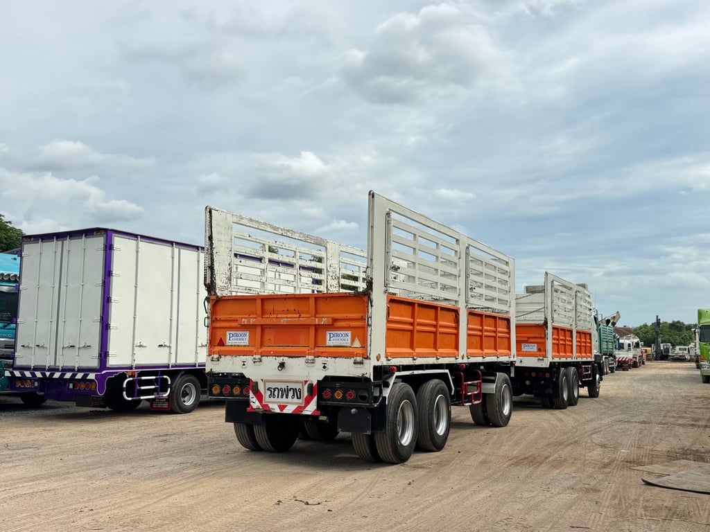 Hino Fm1a 344 HP ปี64  ไมล์ 354,000 KM. #10ล้อพ่วงกระบะเหล็กไม่ดั้ม #Lek1056-1057 