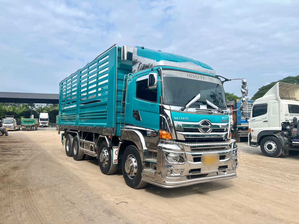 HINO FL1A 344 HP ปี 66 ไมล์ 213,500 km. #12 ล้อดั้ม กระบะดั้มเกษตร แผงสูง ##LEK1095 HINO FL1A 344 HP ปี 66 ไมล์ 213,500 km. #12 ล้อดั้ม กระบะดั้มเกษตร แผงสูง ##LEK1095