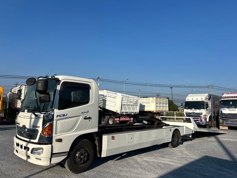  HINO FC9J 175HP ปี59 ไมล์ 607,000 KM. #รถสไลด์ 6 ล้อ #LEK1196