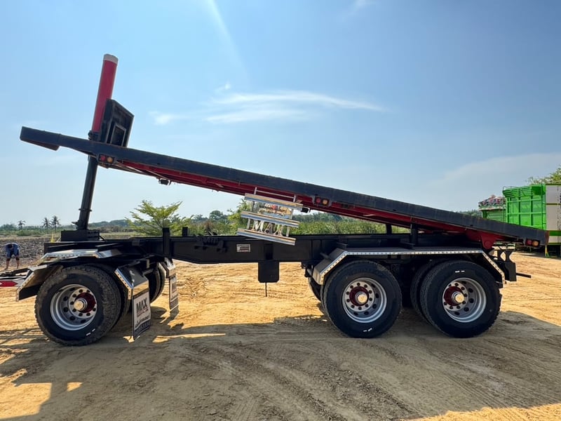 กระบะพื้นเรียบดั้มเสาธง+ลูกพ่วงดั้มเสาธง #ยกลงจาก FM2P 380 HP ปี 66
