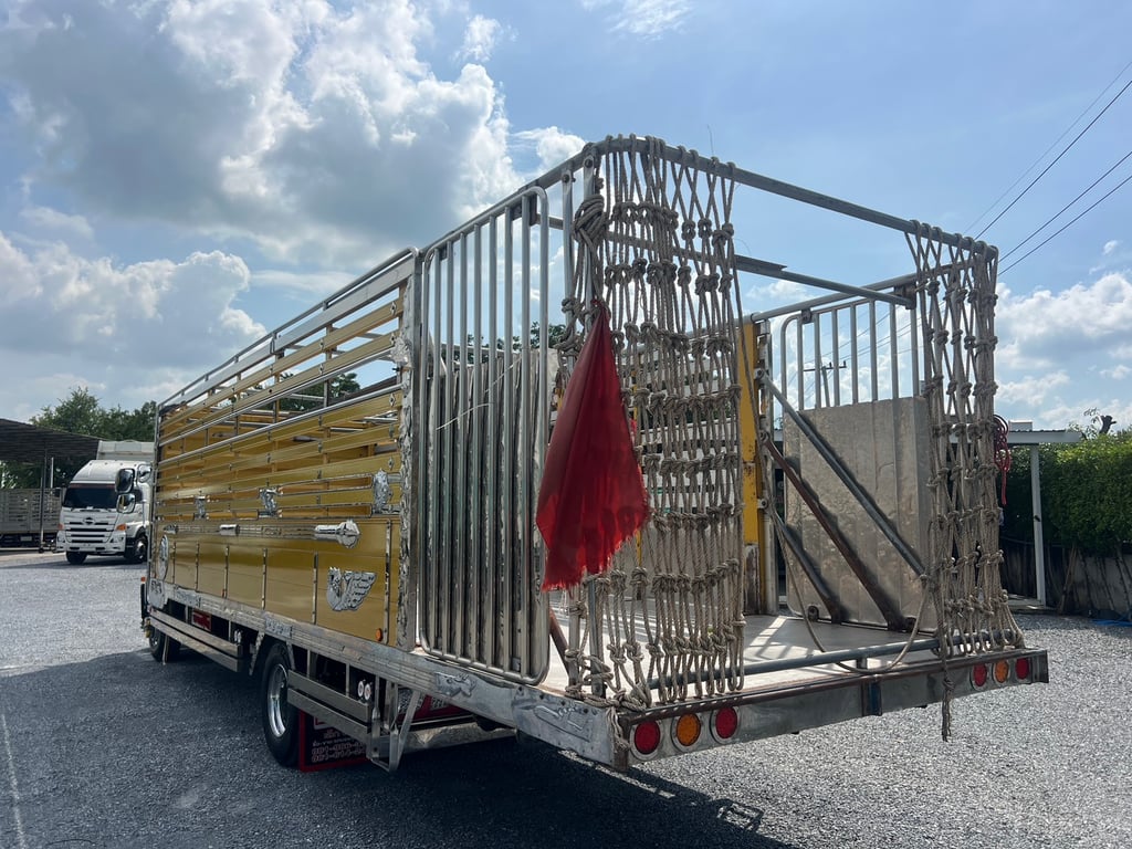  HINO FC9J 210 HP ไมล์ 290,000 KM.  #รถวัวกระบะอลูมิเนียม #LEK1066