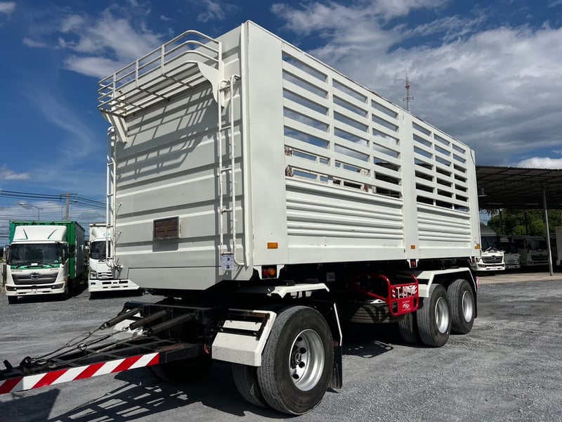  Hino FM1A 344 HP ปี 66 ไมล์น้อย 102,000 KM. #แม่ลูกดั้มพ์เกษตร กระบะเหล็กอู่ไทยมาวิน #LEK1272-1273